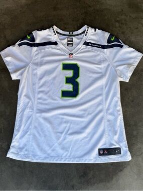 Nike On Field Jersey Seattle Seahawks Russell Wilson Mens XL NFL Football White